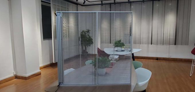 exibição de vídeo conduzida transparente exterior da janela de vidro da exposição