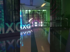 P3.91-7.82mm Ecrã de visualização LED transparente 6000 Nits