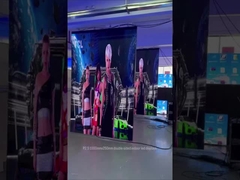 Painel de LED de dupla face ultrafinos para uso interno 1000×250 mm de instalação rápida para uso interno